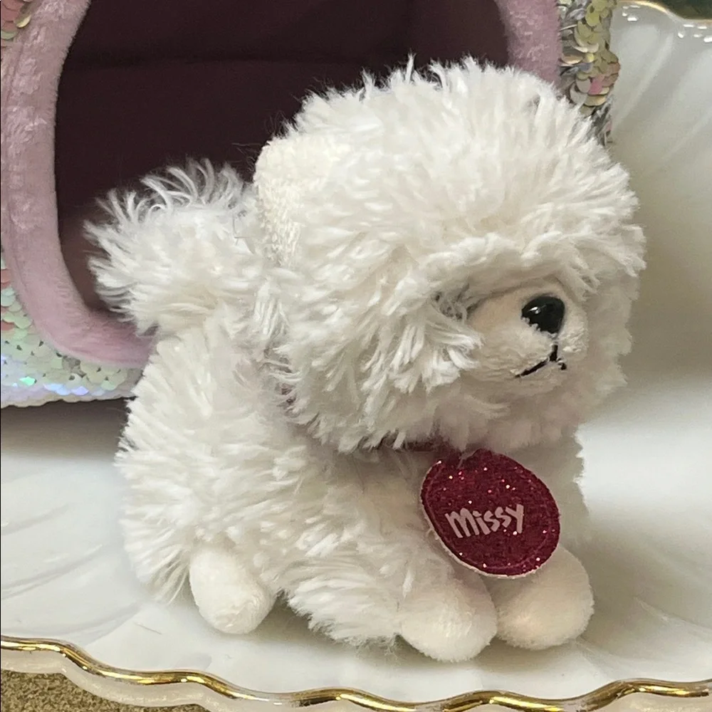 Sequin Plush Dog House with Puppy • Limited Edition
